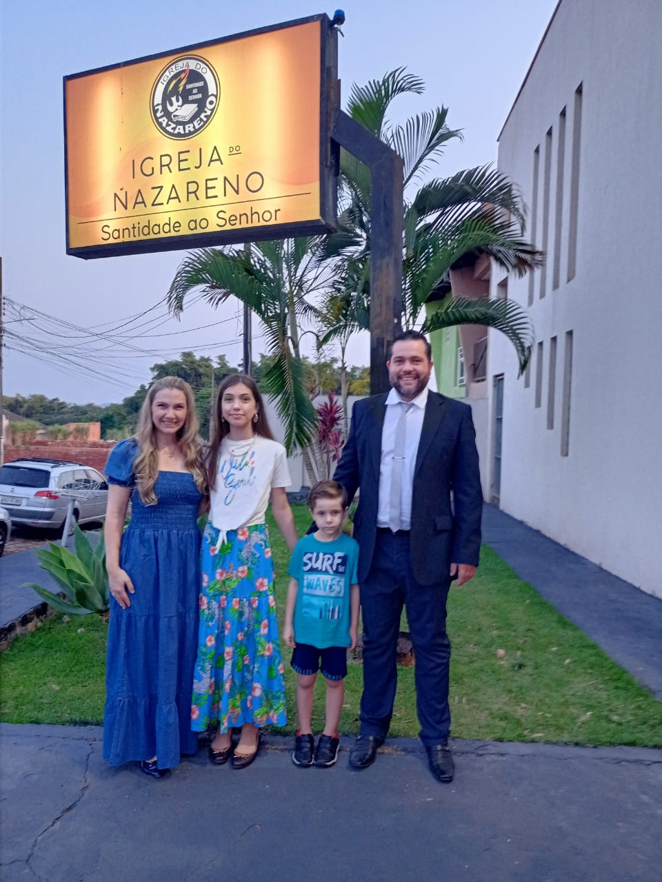 O pastor com a família