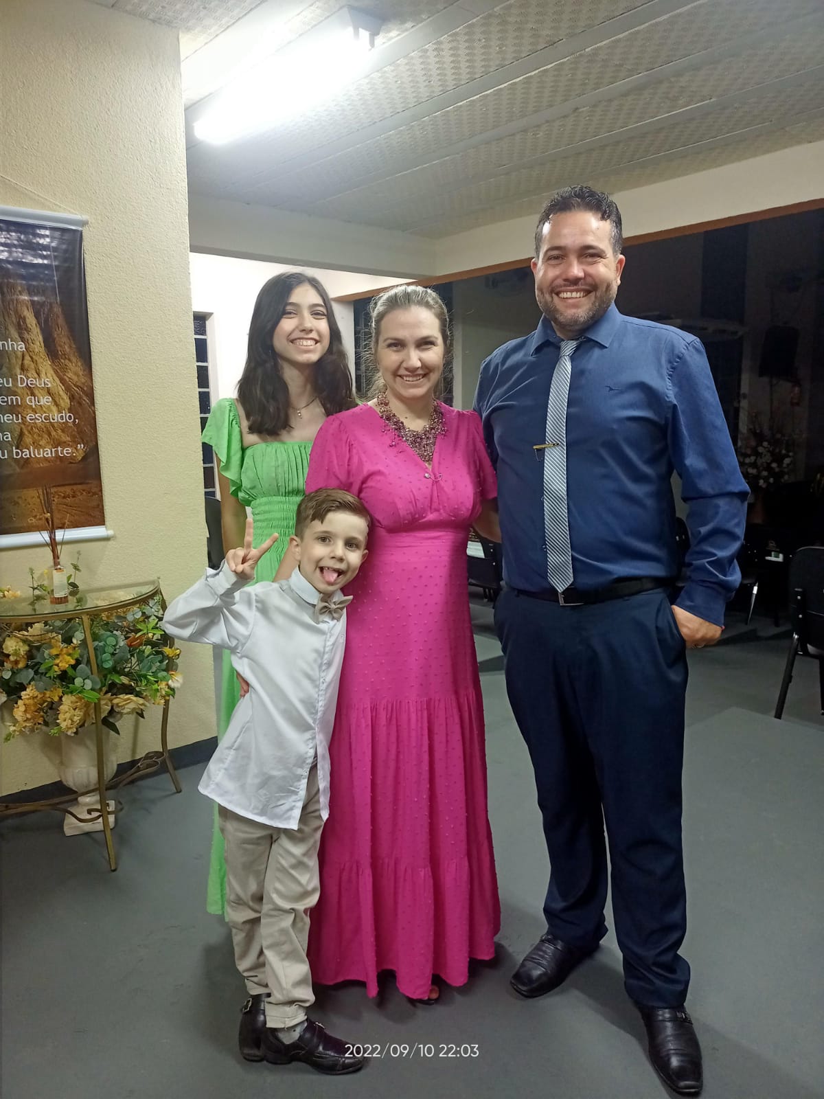 A família do pastor na igreja